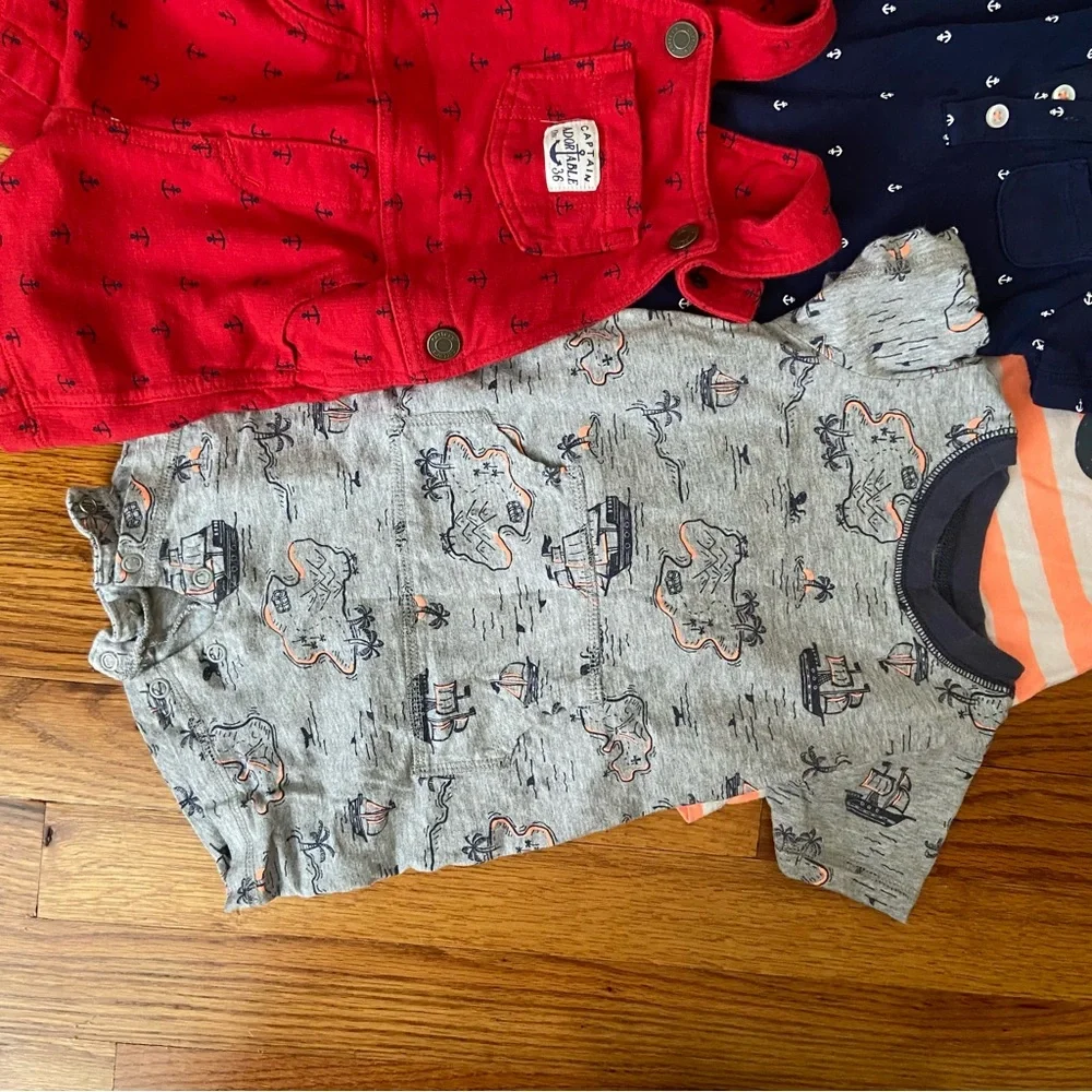 Carters Bundle Romper Set Nautical Summer Costal Theme